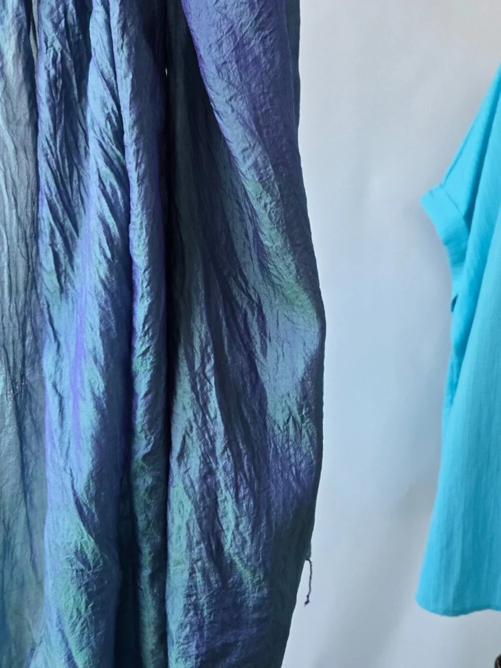 Sea Blue Crinkle Scarf Mermaidcore